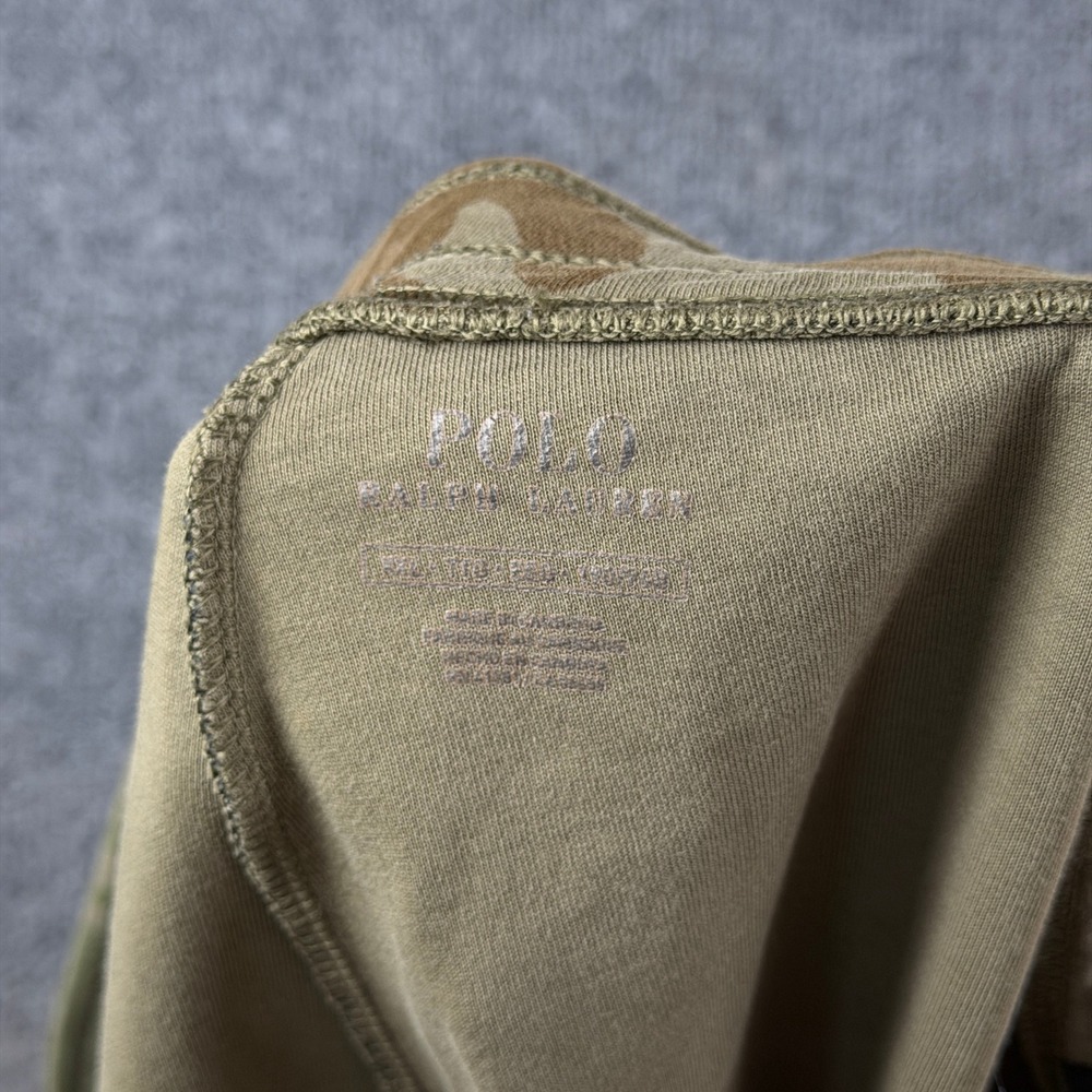 Polo Ralph Lauren Sweatpants Joggers Mens 2XL Green Brown Camo Big Pony Fleece - Picture 3 of 11